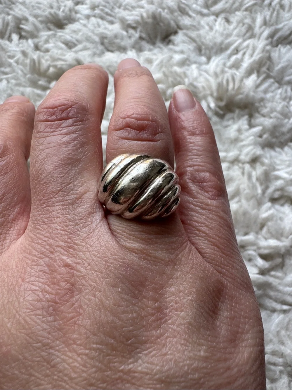 Sterling Silver Cable Ring